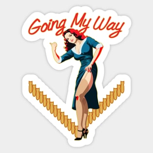 Going My Way Sticker